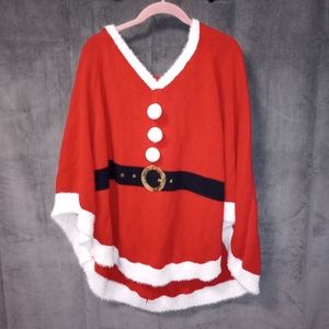 Holiday Time Santa Poncho Sweater Size 2X